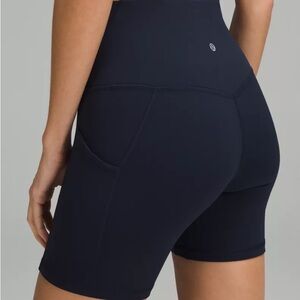 Lululemon Athletica Black High Rise Align Short 6” with Pockets Buttery Soft 4